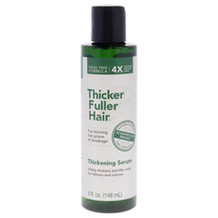 Sérum Thicker Fuller Hair, bouteille indiquant une action fortifiante pour cheveux plus épais