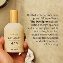 Third Layer Day Spray : application rapide qui s’absorbe sans laisser de film.