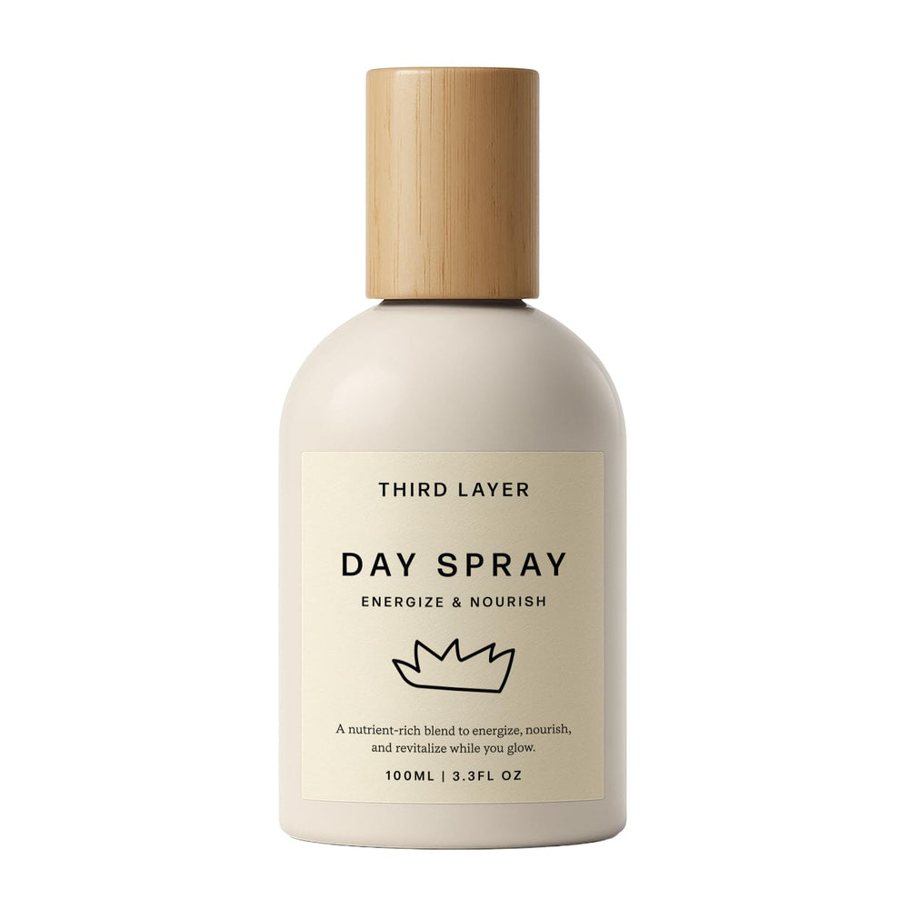 Third Layer Day Spray : bouteille en verre pour une hydratation rapide.