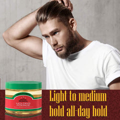 Three Flowers Pomade offre tenue légère et flexible pour modeler chaque style.