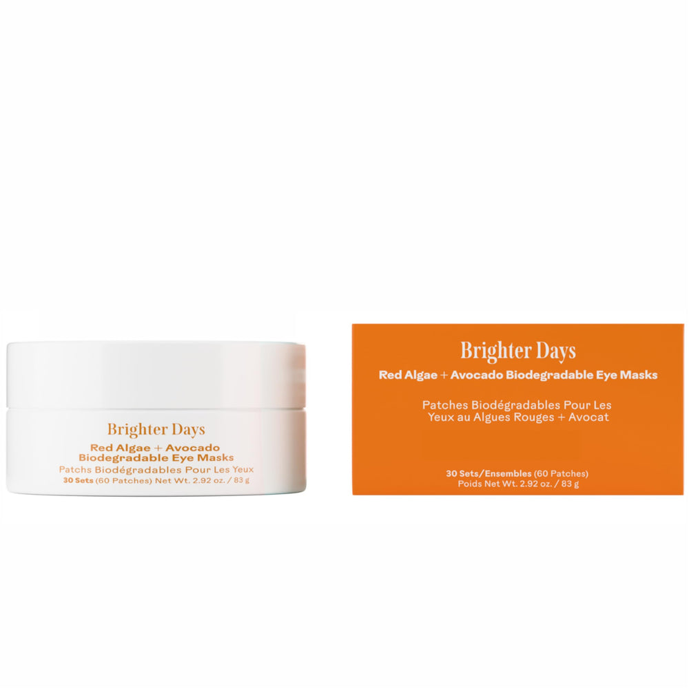 Three Ships Brighter Days masque yeux algue rouge avocat, hydratation rafraîchissante.