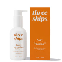 Three Ships Purify Aloe + Acide Aminé, bouteille visage, nettoyage doux et efficace