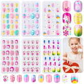 Ongles Thrilez pour enfants arc-en-ciel ciel, pose rapide et amusante.