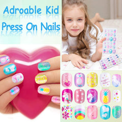 Ongles Thrilez pour enfants fleurs douces, style personnalisable.