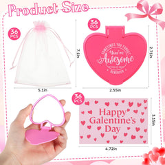 Thyle Cartes Saint-Valentin – ensemble de 36 cartes pour envoyer des vœux.