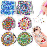 Miroir Thyle diamant rond 1 avec grossissement double pour maquillage précis