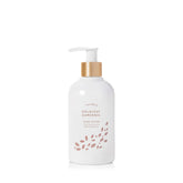 Thymes lotion mains, flacon-pompe-or, hydratation légère pour mains sèches et déshydratées