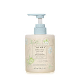 Gel douche nourrissant Thymes avec pompe, soin hydratant quotidien.