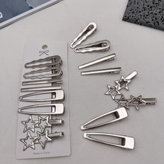 Barrettes TianRan en vagues argentées, faciles à assembler pour des coiffures variées.