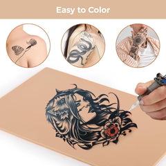 Tideme peau pratique tatouage-feel réaliste pour tracés fins et ombrages