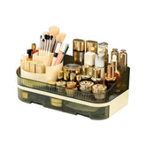 Tidyladyo Organisateur Maquillage, double tiroirs ouverts, accès rapide à vos rouges à lèvres.
