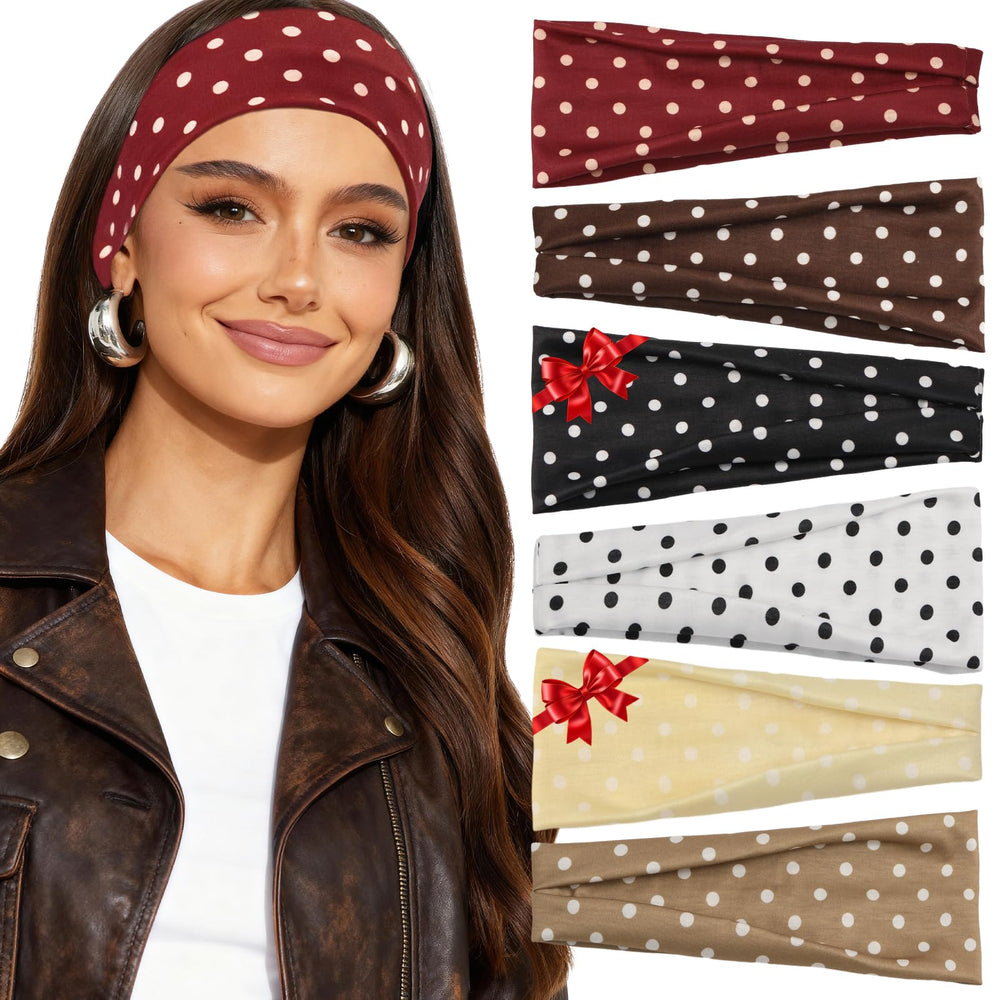Bandeau pois Tiefebene: maintien anti-dérapant pendant l’effort.