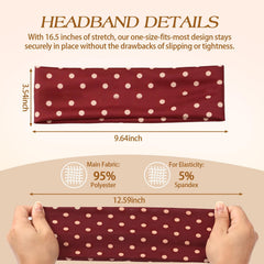 Bandeau pois Tiefebene: usage polyvalent pour sport et quotidien.