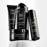 Tiege Hanley lavage à l’acide salicylique pour nettoyer et hydrater la peau.