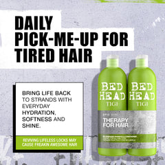Bed Head TIGI Shampoing Re-Energize: démêlage facilité et texture lisse.