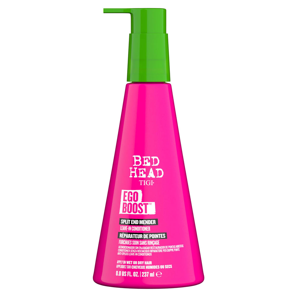 Bouteille TIGI Bed Head Ego Boost prête à nourrir les cheveux sans rinçage.