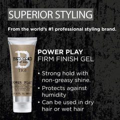 TIGI Bed Head Power Play - gel coiffant, application facile pour un style rapide.