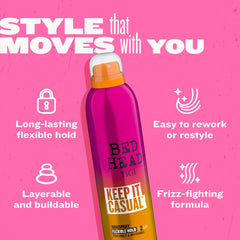 TIGI Bed Head Keep It Casual : fini léger et tactile sur tous types de cheveux