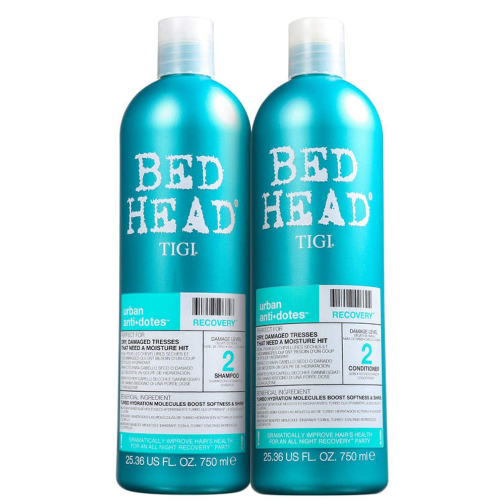 TIGI Bed Head Urban Anti-dote Recovery: duo de bouteilles, hydratation légère et protection couleur.