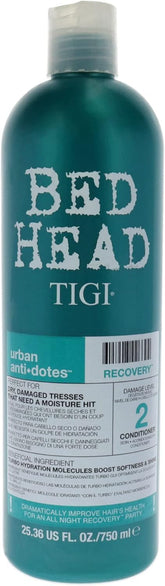 Bed Head Recovery: bouteille d apres-shampooing hydratant pour cheveux secs et abîmés.