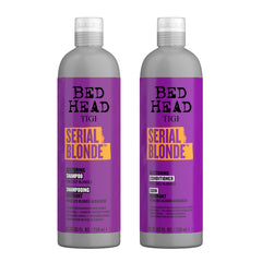 Coffret TIGI Bed Head Serial Blonde – shampoing réparateur renforçant les blondes endommagées.