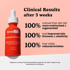 Timeless Skin Care Coenzyme Q10 Serum : emballage sans parfum pour peaux sensibles