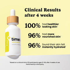 Timeless Skin Care Squalane Oil, application sur visage et cou après sérums.
