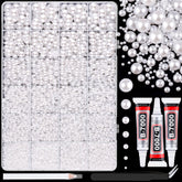 TINKRSTUFF perles plates blanches, ensemble complet pour embellir vos créations.