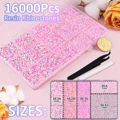Rhinestones TINKRSTUFF variétés 2–6 mm pour designs variés.
