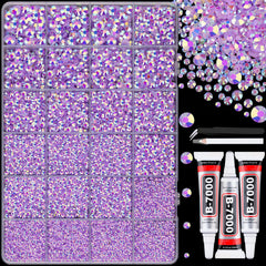 TINKRSTUFF strass résine lavande AB pour décorations étincelantes sur textile.