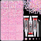 Rhinestones résine TINKRSTUFF rose clair AB dans boîte prête à personnaliser.