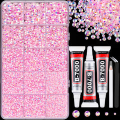 Rhinestones résine TINKRSTUFF rose clair AB dans boîte prête à personnaliser.