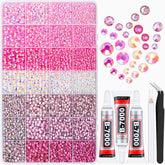 Rhinestones roses en résine TINKRSTUFF pour créations brillantes