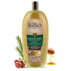 Shampoo Tio Nacho – emballage avec gelée royale, nourrissant les cheveux.