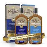 Tio Nacho thickening shampoo and conditioner set displayed for fuller-looking hair