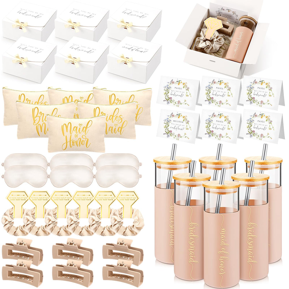 Coffret Tioncy Demoiselles d'honneur, cadeau coordonné pour remercier les participantes.