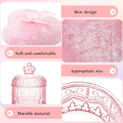 Ensemble coffret poudre rose Tioncy, pratique pour le quotidien.