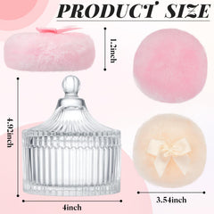 Pouf velours doux Tioncy pour une douceur peau lors de l'application.