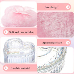 Pouf Tioncy avec nœud décoratif, toucher agréable.