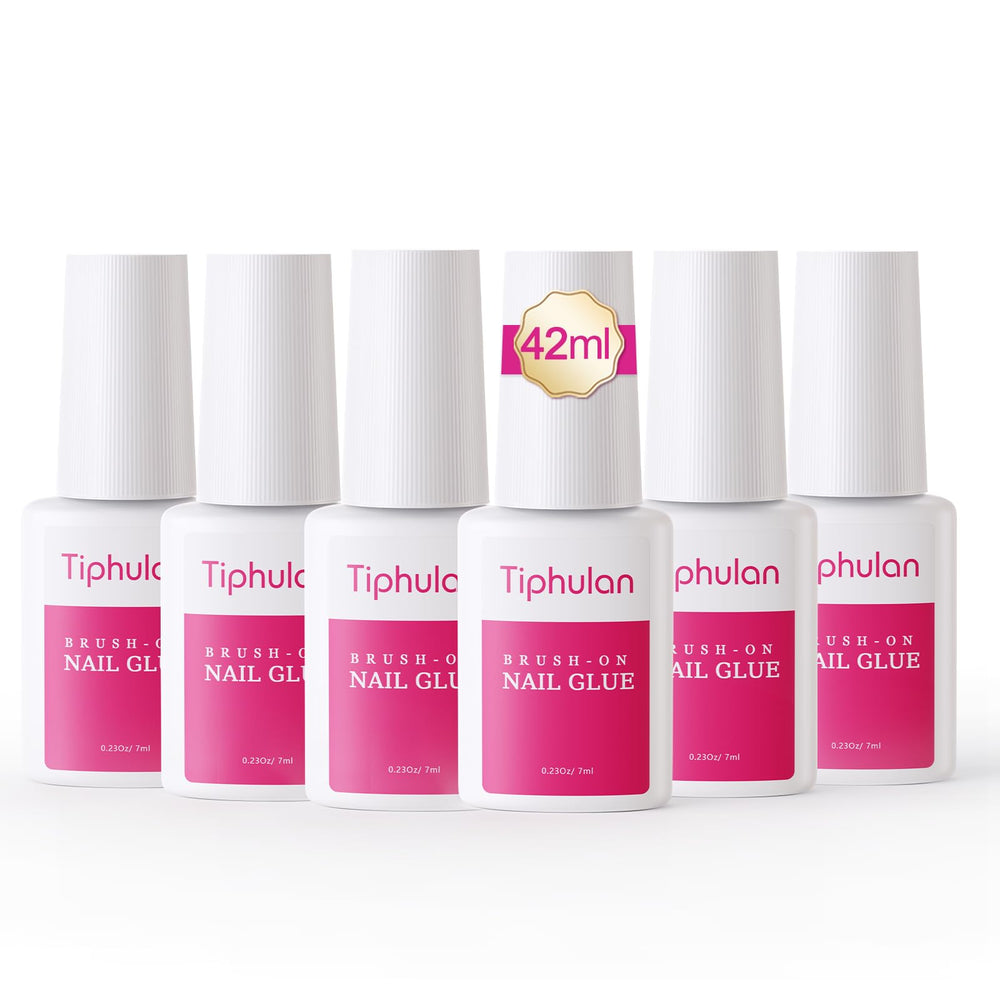 TIPHULAN Colle Ongles Pinceau 42ml pour une application précise.