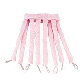 Tirdkid bandeau rose pour boucles sans chaleur, confort pendant la nuit.