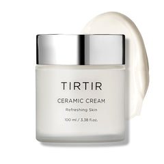 Crème TIRTIR Céramide en bouteille, hydratation profonde pour peau douce.