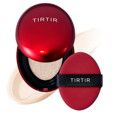 TIRTIR Fond de Teint Cushion Rouge Fit — application rapide pour un teint homogène.