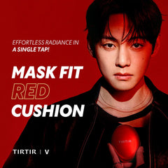 TIRTIR Fond de Teint Cushion Rouge Fit — texture satinée et couvrance douce.
