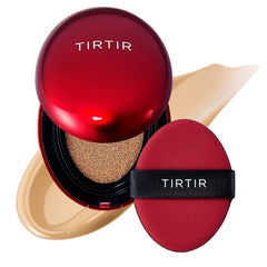 TIRTIR mini fond de teint cushion dans son flacon, couvrance légère et portable.