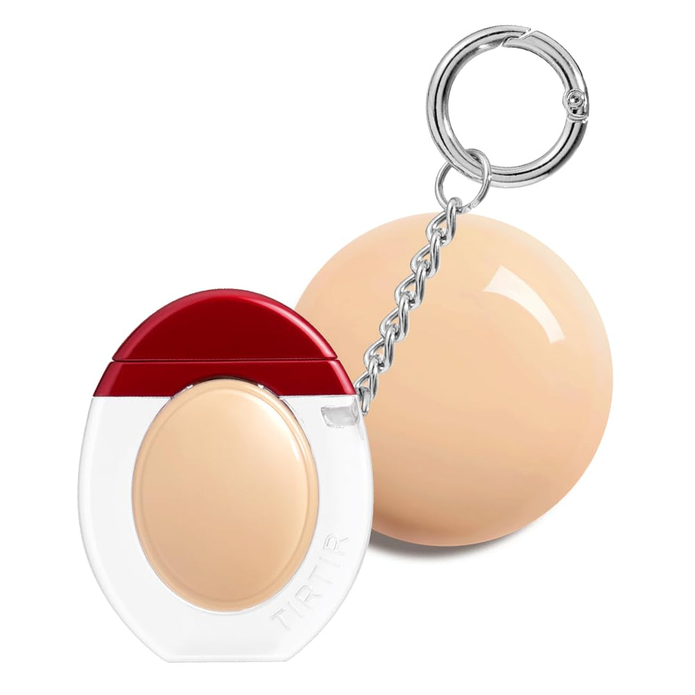 Fondation TIRTIR mini taille avec clip-clé pour retouches rapides en déplacement.
