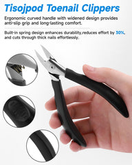 Coupe-ongles Tisojpod en acier inoxydable pour durabilité.