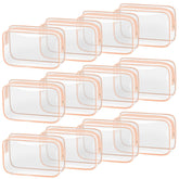 TISRATOK trousse maquillage transparente avec fermeture éclair, pour repérage rapide des essentiels.