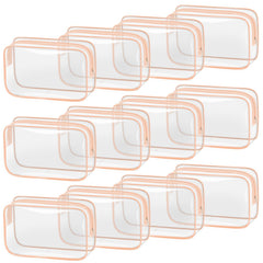 TISRATOK trousse maquillage transparente avec fermeture éclair, pour repérage rapide des essentiels.