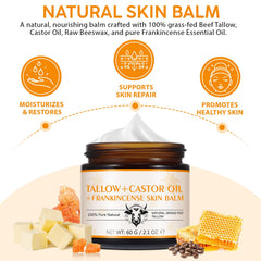 Tiuedu Baume Tallow Application: massage facile et nourrissant.